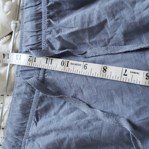 Eileen fisher women's high-waisted 100 organic cotton comfy shorts medium blue - Picture 7 of 9